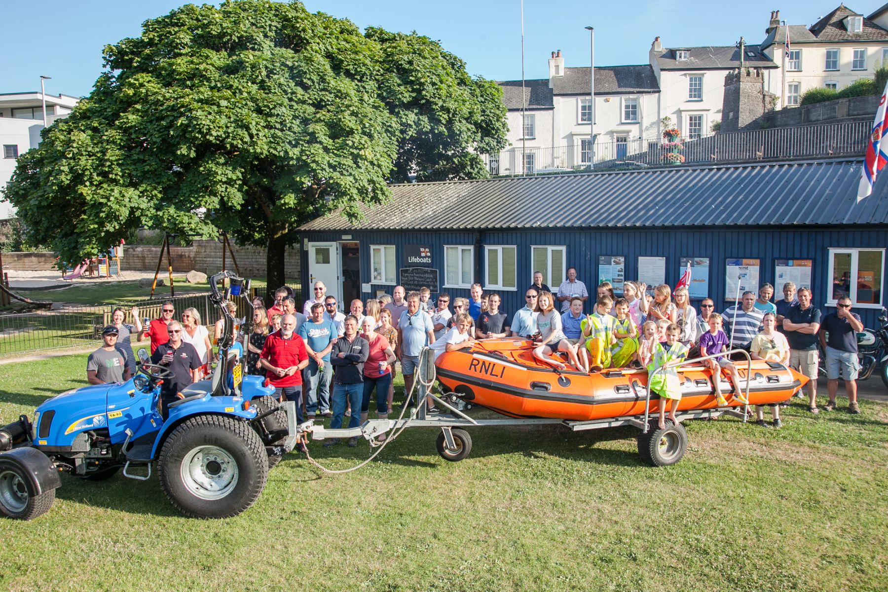 The crew held a farewell party for the Spirit of the Dart.