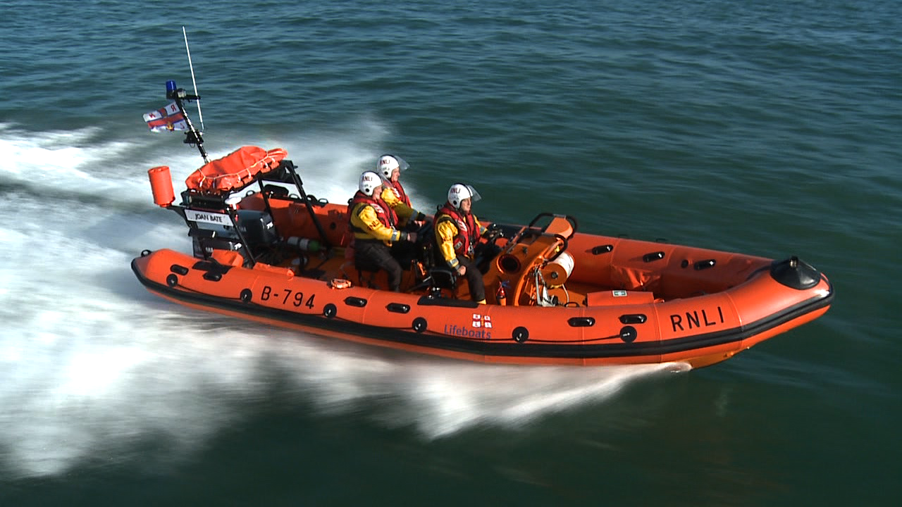 B-394 at speed earlier this year whilst at Salcombe RNLI